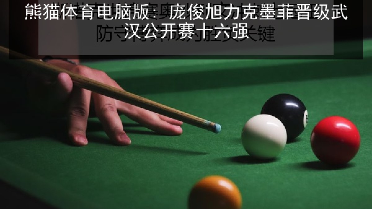 熊猫体育电脑版: 庞俊旭力克墨菲晋级武汉公开赛十六强